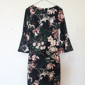 Calvin Klein Body Dres with Flared Sleeves